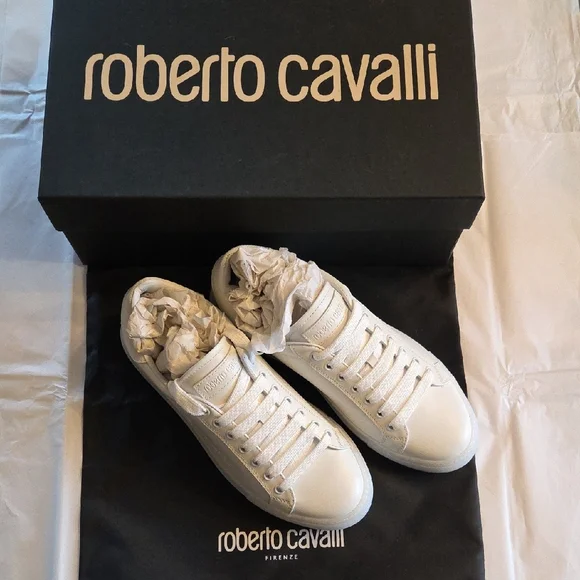 Roberto Cavalli White Sneakers - Picture 6 of 10